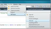 Добавьте файлы кода Visual Studio в закладки и организуйте их