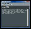 Создание, редактирование и шифрование текстовых документов с использованием crypTN
