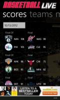 Koszykówka na żywo: zdobywaj wyniki NBA, tweety i informacje o drużynie na Windows Phone