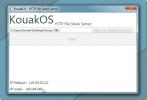 KouakOS is een eenvoudig te gebruiken HTTP-server voor het delen van bestanden in een heterogeen LAN