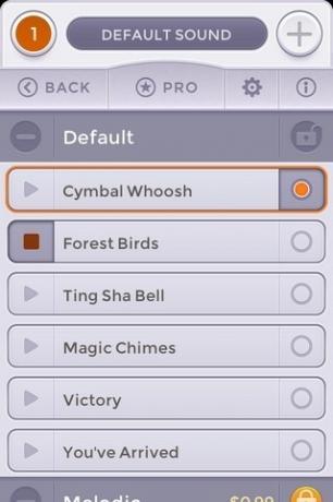 Εκκαθάριση ήχων iOS χρονοδιακόπτη