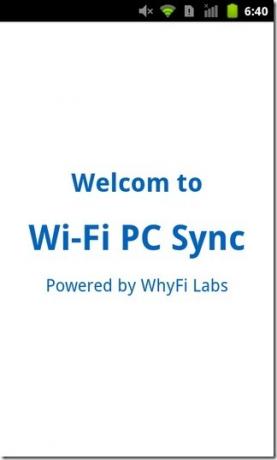 Wi-Fi-PC Sync Android Dobrodošli