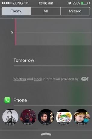 Oblíbené kontakty 7 dlaždic iOS