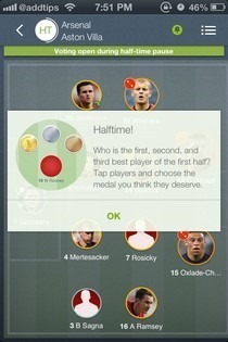 Medallas del jugador del partido iOS