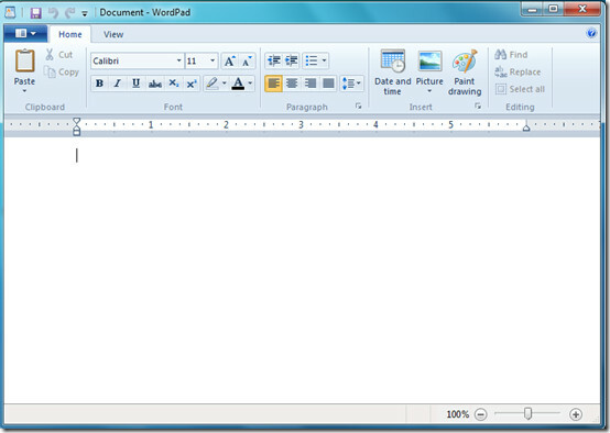 WordPad Windows 7