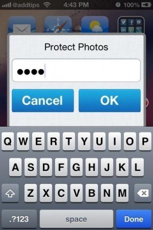 Zaštitite fotografije iOS lozinkom