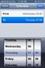 Naplánujte režim Letadlo na více časových období v iPhone