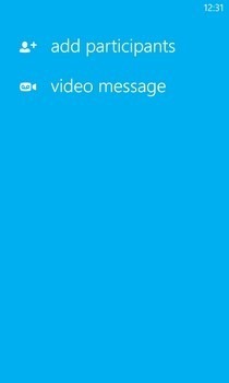 הודעת וידאו של סקייפ WP