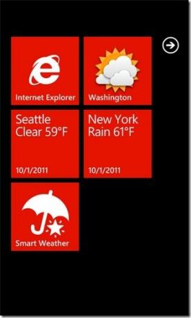 Smart Weather Live Tiles