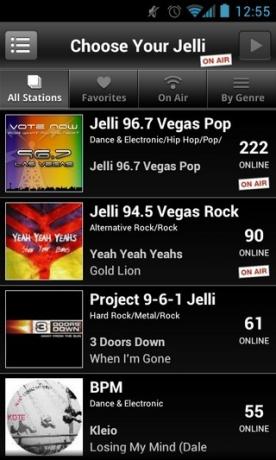 Jelli-Radio Android-Home