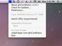 Cambio rapido tra schede grafiche in Mac