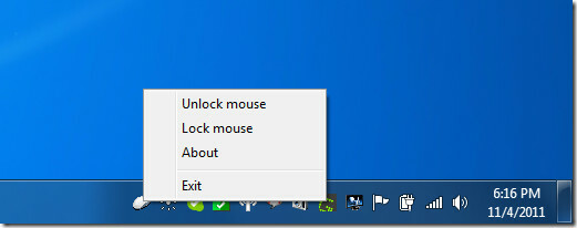 Deblocați mouse-ul
