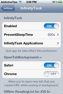 „InfinityTask iOS“