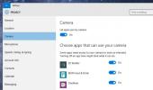 Visualizza quali app hanno accesso alla tua webcam in Windows 10