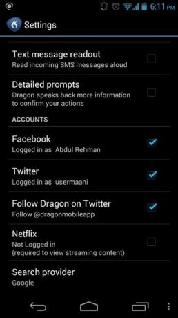 Dragon-Mobile Assistant-Android-Settings1