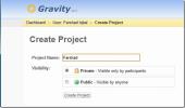 Създайте, запишете и присвойте проекти с гравитация онлайн