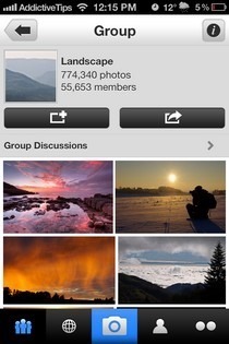 مجموعة فليكر iOS