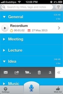 „Recordium iOS Home“