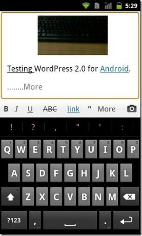 WordPress-2-Android-Kiire juurdepääsuga riba