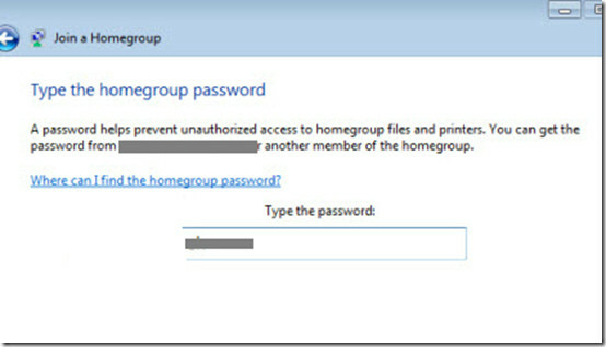 Password gruppo home