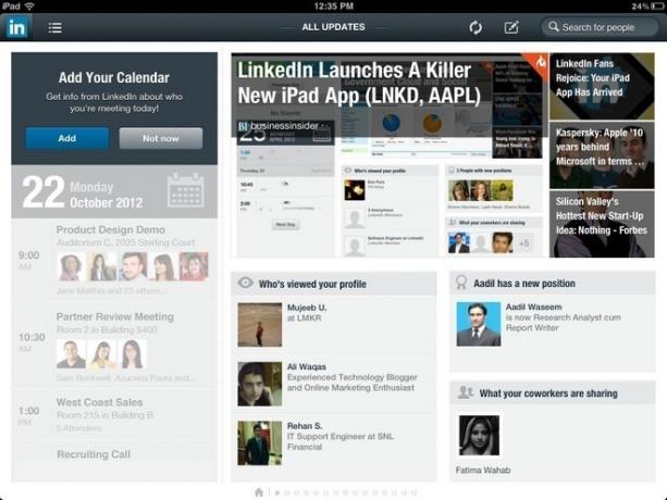 LinkedIn iPad