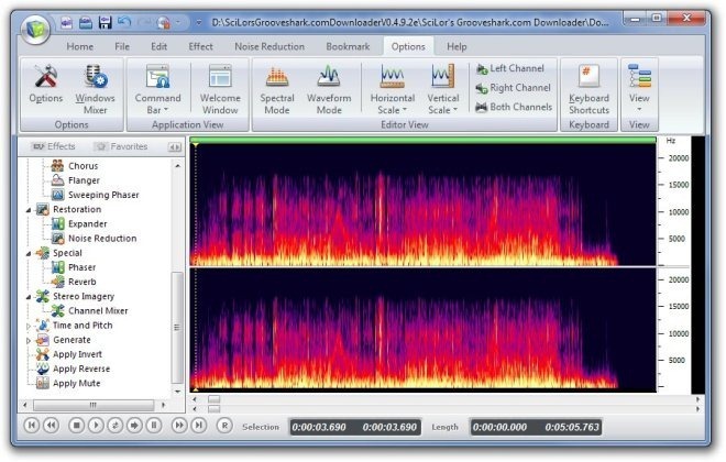 Free Audio Editor 2012 7.9.4.png Opțiuni