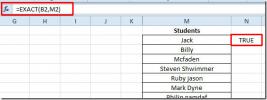 Excel 2010: Съпоставяне на стойности с точна функция