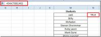 „Excel 2010“: verčių suderinimas su EXACT funkcija