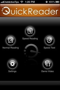 QuickReader iOS Home