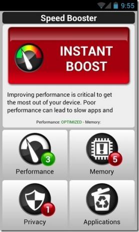 Android Speed-Booster-stranicu
