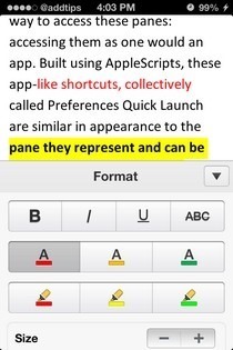 Office Mobile iOS Word Format