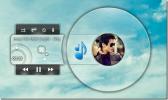 Mirro on läpinäkyvä audiosoitin, jossa Windows 7 Aero Glass Look
