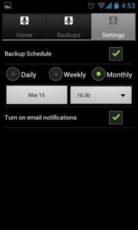 inDefend-Mobile-Backup-Android-Settings