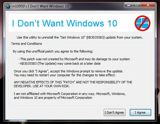 Ne želim Windows 10