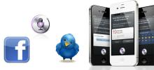 Siri gebruiken om uw Twitter- en Facebook-accounts bij te werken