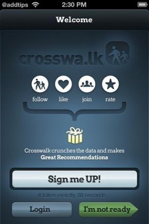 Crosswa.lk-registrering