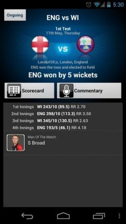 Yahoo-Cricket-Android-Summary
