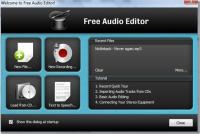 Aufnehmen, Bearbeiten und Brennen von Audiodateien mit Free Audio Editor 2009
