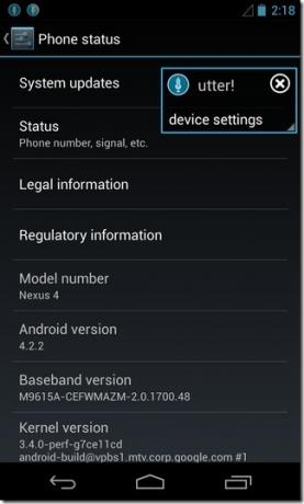 utter! -Android-Perbarui-Feb'13-Pengaturan