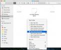 Kā izveidot jaunus failus no macOS ar peles labo pogu noklikšķiniet uz konteksta izvēlnes