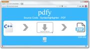 Pdfy يحول شفرة المصدر إلى ملف PDF على الذهاب
