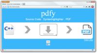 Pdfy Μετατρέπει τον πηγαίο κώδικα σε αρχείο PDF εν κινήσει