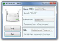 Trasforma il PC in un hotspot WiFi virtuale con WiFi HotSpot Creator