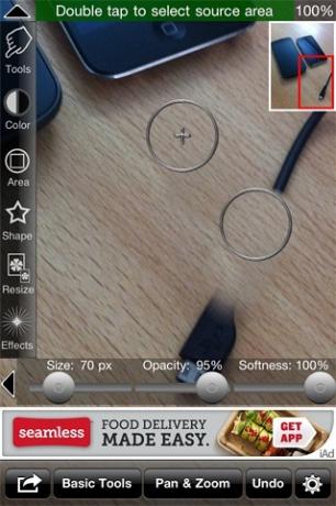 iRetouch-for-iPhone klon-Stamp-Tool