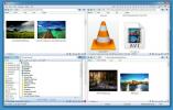 Q-Dir Zeigt vier Windows Explorer-Fenster mit Unterstützung für Registerkarten an