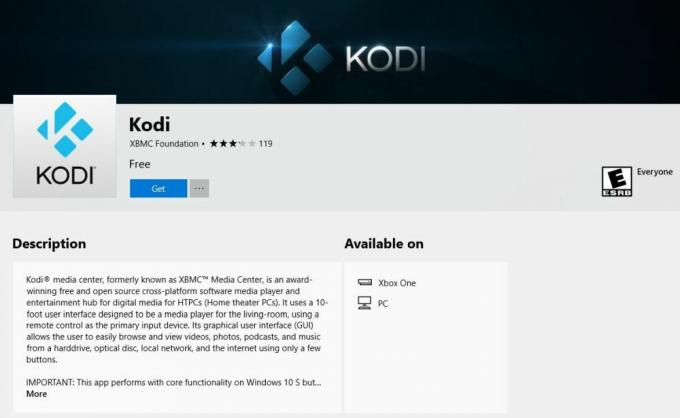 Εγκατάσταση του Kodi στο Xbox One 4 - σελίδα εγκατάστασης