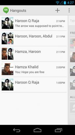 Hangouts za-Android-razgovora