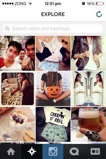 Instagram iOS 7 Explore