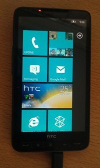HTC HD2 טלפון Windows 7