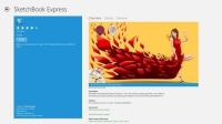 SketchBook Express הוא אלטרנטיבה ממשק משתמש מודרני לצביעה של MS